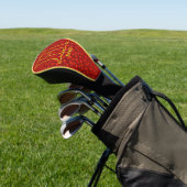 Op maat gemaakte monogram Uw initiële naam Eikenbl Golfheadcover (Insitu)