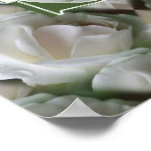 Op maat gemaakte monogram Uw initiële naam Witte R Poster (Hoek)