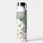 Op maat gemaakte monogram waterverf bloem waterfles (Voorkant)