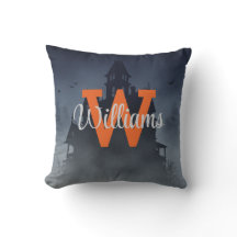 Op maat gemaakte monogramme geestenhuis Halloween