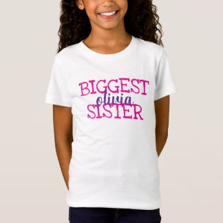 Op maat gemaakte monogramme meisjes bijpassende zu t-shirt