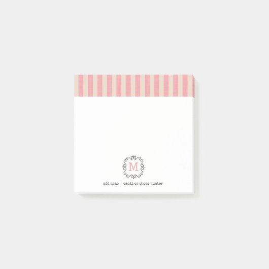 Op maat gemaakte monogrammen Post-it® notities in Notes (Voorkant)