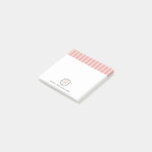 Op maat gemaakte monogrammen Post-it® notities in Notes (Schuin)