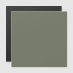 Op maat gemaakte mosgroene dunne magnetische kaart uitnodiging