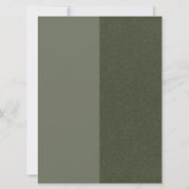 Op maat gemaakte mosgroene gespleten textuur uitno kaart (Voorkant)