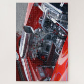 Op maat gemaakte motor van auto legpuzzel (Verticaal)