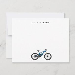 Op maat gemaakte Mountainbike MTB-notitiekaart Notitiekaartje