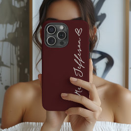 Op maat gemaakte Mr en Mrs huwelijks telefoonhoesj Case-Mate iPhone 14 Pro Max Hoesje