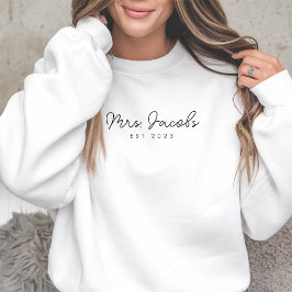 Op maat gemaakte Mrs Sweatshirt Bruids Kleding