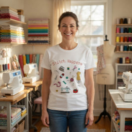 Op maat gemaakte naai- en ambachtelijke gereedscha t-shirt