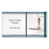 Op maat gemaakte naaiwinkel & verbouwingen magnetisch visitekaartje (Voorkant)