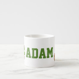 Op maat gemaakte naam Adam Safari Dieren Espresso Kop