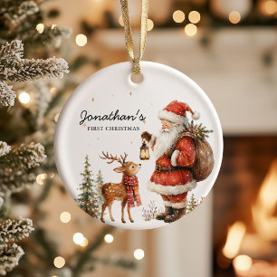 Op maat gemaakte naam baby eerste kerst ornament