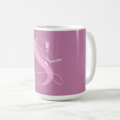 Op maat gemaakte naam beginletters Meisje Koffiemok (Voorkant rechts)