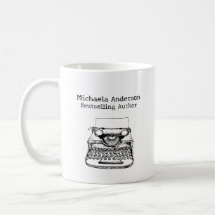 Op maat gemaakte naam Bestsellende auteur schrijve Koffiemok