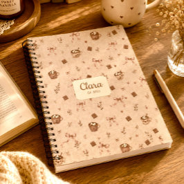 Op maat gemaakte naam Cozy Cocoa Heet Chocolade Le Notitieboek