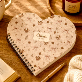 Op maat gemaakte naam Cozy Cocoa Warme Chocolade H Notitieboek