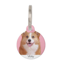 Op maat gemaakte naam foto telefoon verloren hond 