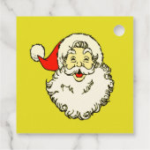 Op maat gemaakte naam Gele Kerstman Bedankjes Labels (Achterkant)