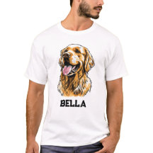 Op maat gemaakte naam Golden Retriever Hond Portre