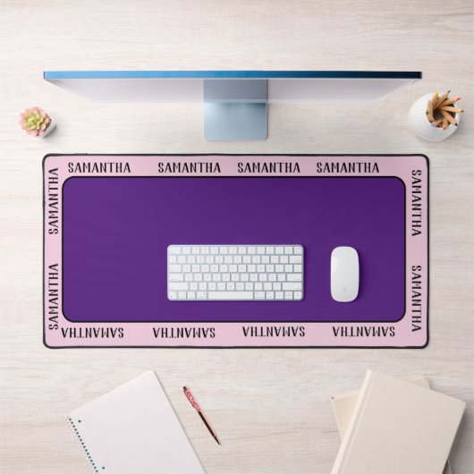 Op maat gemaakte naam helemaal rondom gepersonalis bureaumat (Kantoor 1)