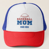 Op maat gemaakte naam honkbalmoeder moedersdag cad trucker pet (Voorkant)