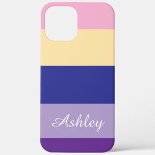 Op maat gemaakte naam Kleurrijk Stijlvol Modern El Case-Mate iPhone Case