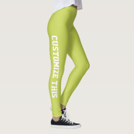 Op maat gemaakte naam, monogram & foto atletische  leggings