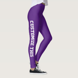 Op maat gemaakte naam, monogram & foto atletische  leggings