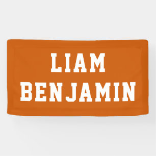 Op maat gemaakte naam muurkunst gepersonaliseerde spandoek
