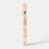 Op maat gemaakte naam Opal Steen Design Roze Goud iPhone Hoesje (Linkerkant)