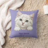 Op maat gemaakte naam Persoonlijke Kitten Kunst Ca Kussen (Deken)