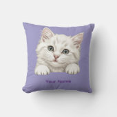 Op maat gemaakte naam Persoonlijke Kitten Kunst Ca Kussen (Voorkant)
