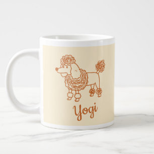 Op maat gemaakte naam poedel ornament – Handgeteke Grote Koffiekop