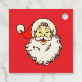 Op maat gemaakte naam Rode Kerstman Bedankjes Labels (Achterkant)