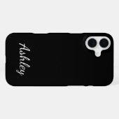 Op maat gemaakte naam stijlvol modern elegant mini iPhone hoesje (Achterkant horizontaal)