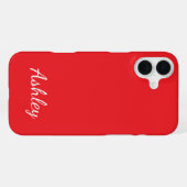 Op maat gemaakte naam stijlvol modern elegant mini iPhone hoesje (Achterkant horizontaal)