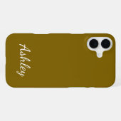 Op maat gemaakte naam stijlvol modern elegant mini iPhone hoesje (Achterkant horizontaal)
