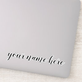 Op maat gemaakte naam tekst tumbler laptop sticker