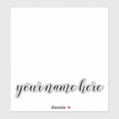 Op maat gemaakte naam tekst tumbler laptop sticker (Vel)