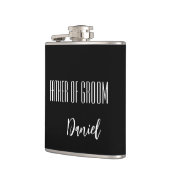 Op maat gemaakte naam vader van de bruidegom fles heupfles (Links)