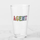 Op maat gemaakte naam vastgoedmakelaar | Cadeaus v Glas (Voorkant)