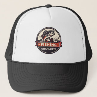 Op maat gemaakte naam vissen trucker pet