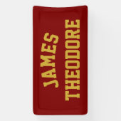 Op maat gemaakte naam wandkunst gepersonaliseerde  spandoek (Verticaal)