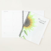 Op maat gemaakte naam Zonnebloem Bloemendagplanner Planner (Display)