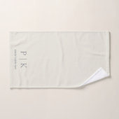 Op maat gemaakte naammonogram zachte handdoek (Handdoek)