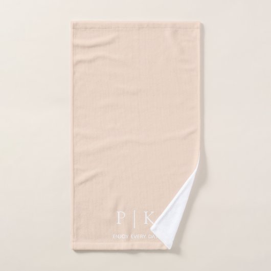 Op maat gemaakte naammonogram zachte handdoek (Handdoek)