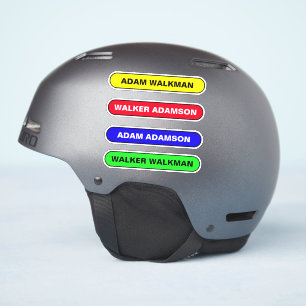 Op maat gemaakte naamplaat voor veiligheidshelm - sticker