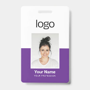 Op maat gemaakte naamplaatjes met foto voor werkne badge