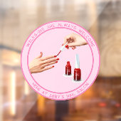 Op maat gemaakte nagel-pedicure salon Walk Ins wel Raamsticker (Vel 2)